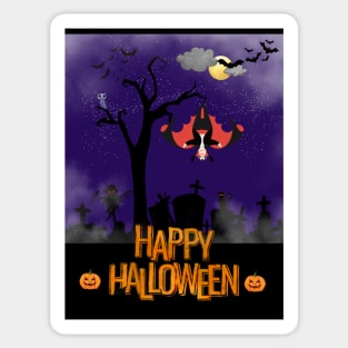 Halloween vampire Sticker